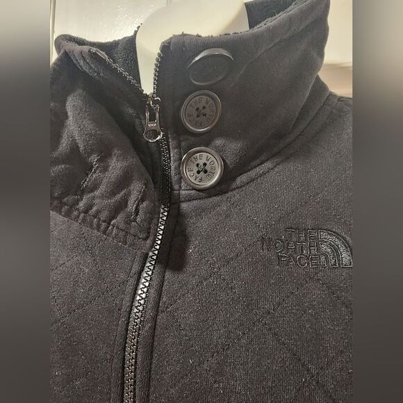 The north face women’s caroluna jacket quilted fleece lined black  size … - Picture 5 of 14